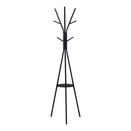Закачалка за палта Denner  метална в черен цвят 48.5x48.5x180см